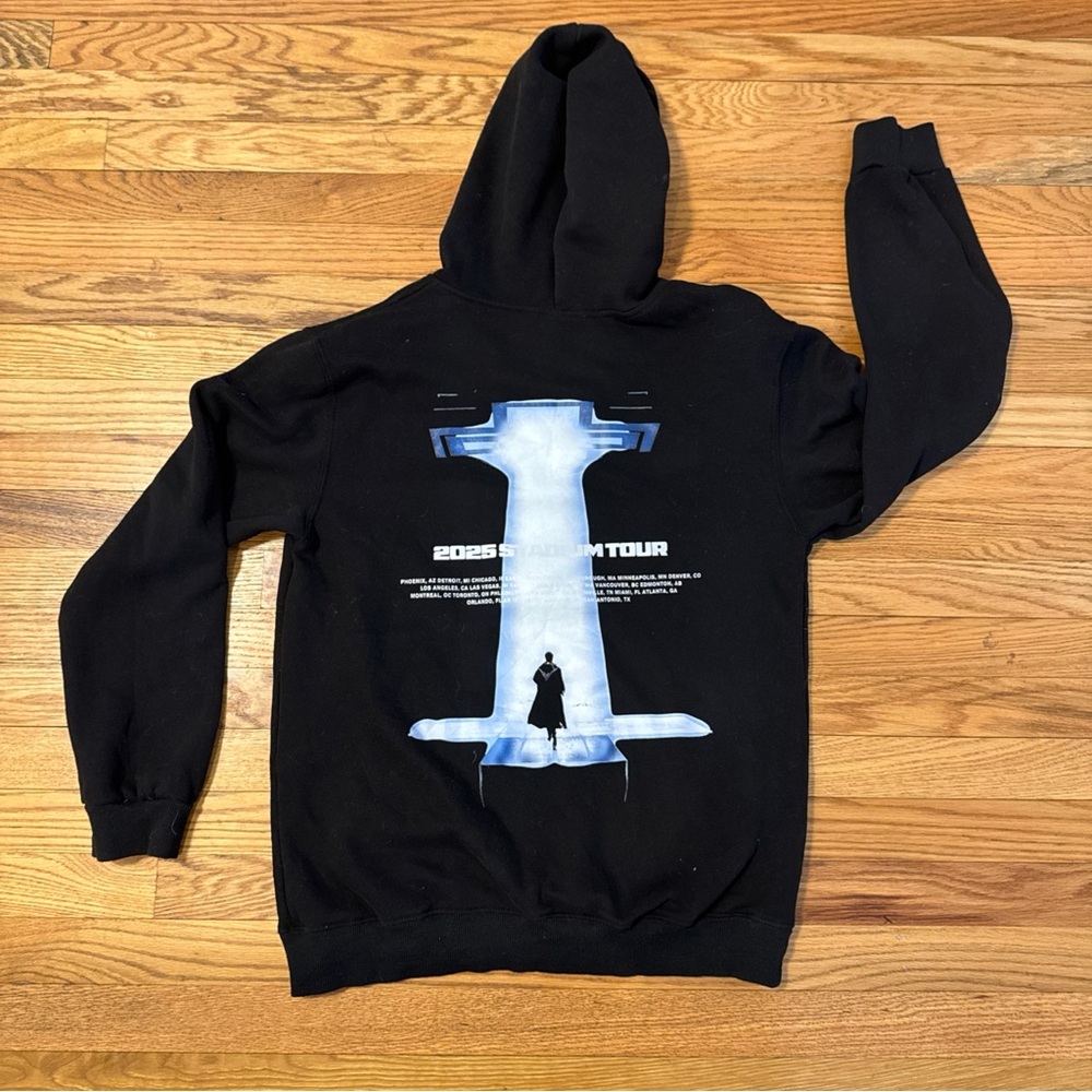 XO The Weekend After Hours Til Dawn Stadium Tour 2025 Hoodie Black Large - Picture 3 of 6